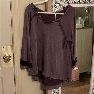 Purple free people top